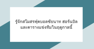 รู้จักสโมสรฟุตบอลชัยนาท ฮอร์นบิล และตารางแข่งทีมในฤดูกาลนี้